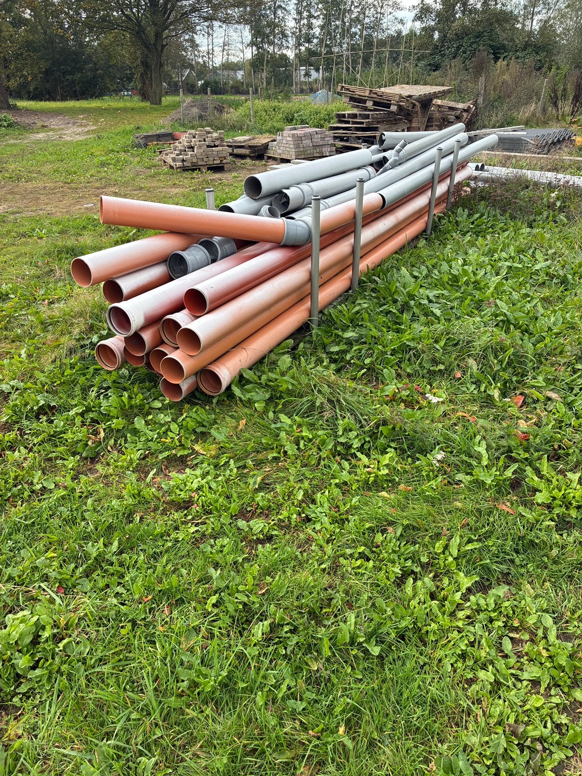 Partij rioolbuis, Ophalen, Afvoer, Pvc, 4 tot 6 meter