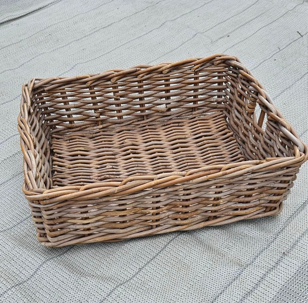 Rieten mand 40x20 cm - Decoratieve opberger, Ophalen of Verzenden