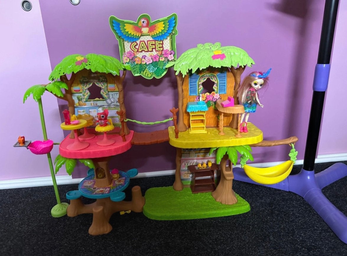 Enchantimals set, Ophalen of Verzenden, Zo goed als nieuw, Poppenhuis