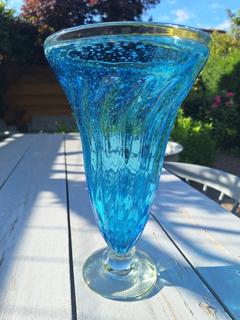 Vaas glas, Blauw, Nieuw, Glas, Ophalen