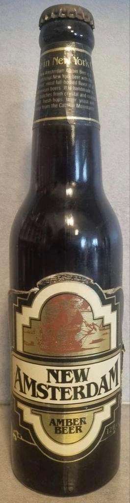 Amsterdam Amber Beer – New York – glasjaar '87 - early craft, Verzamelen, Biermerken, Ophalen of Verzenden, Gebruikt, Flesje(s)