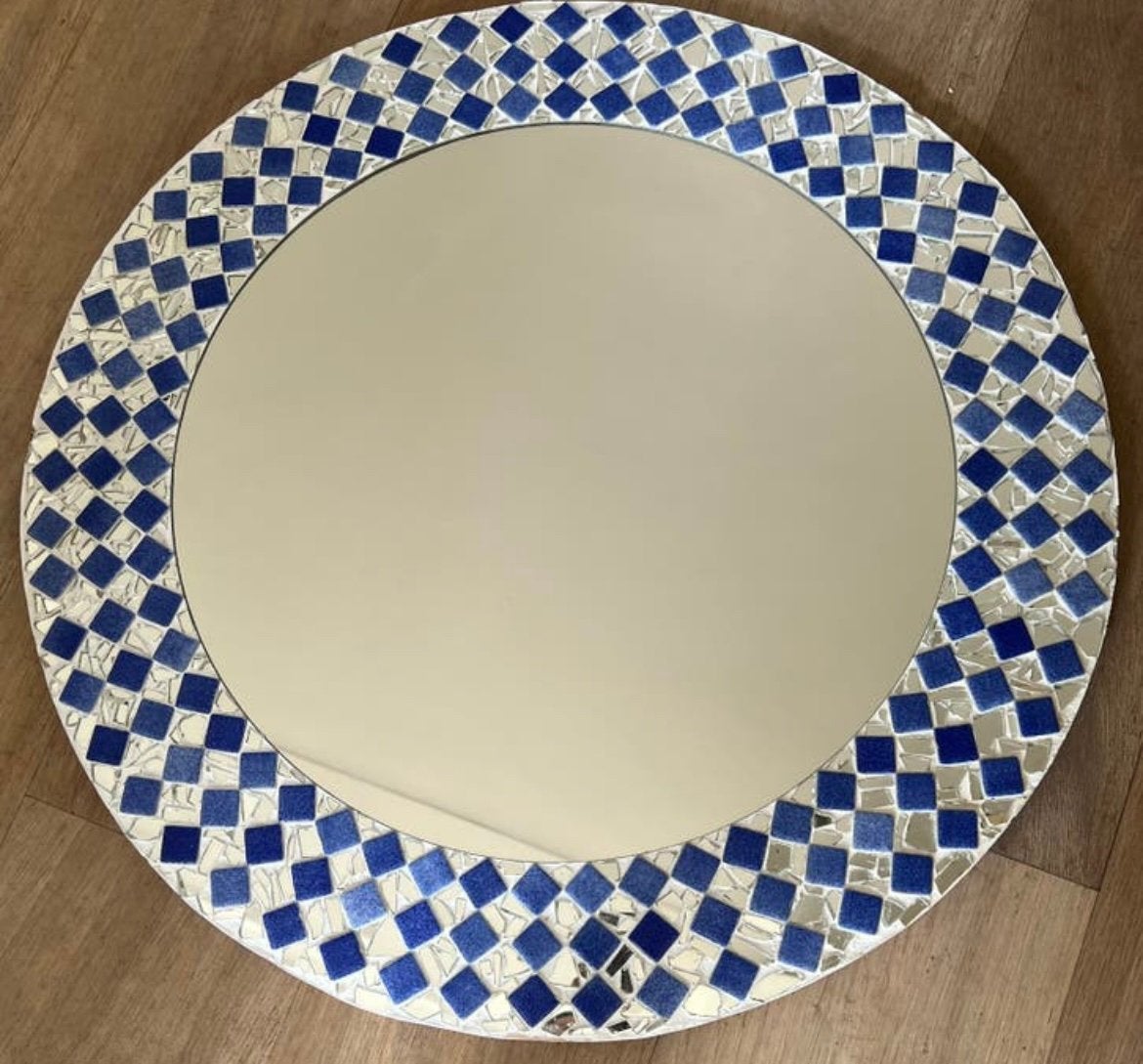 Mozaik spiegel ø72,5 cm, Ophalen