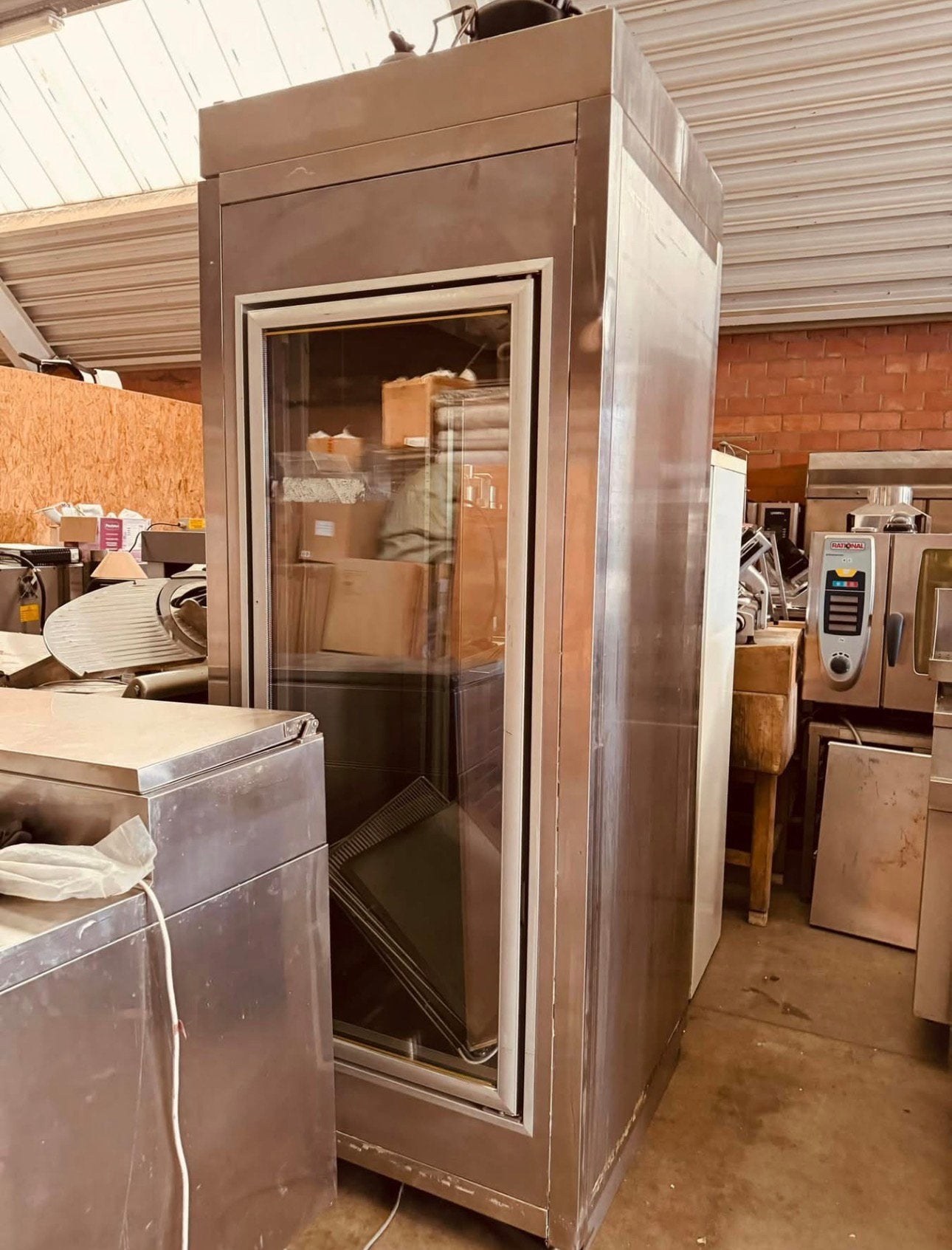 Vrieskast RVS 93x93x2030(h)mm, Ophalen of Verzenden, Zo goed als nieuw
