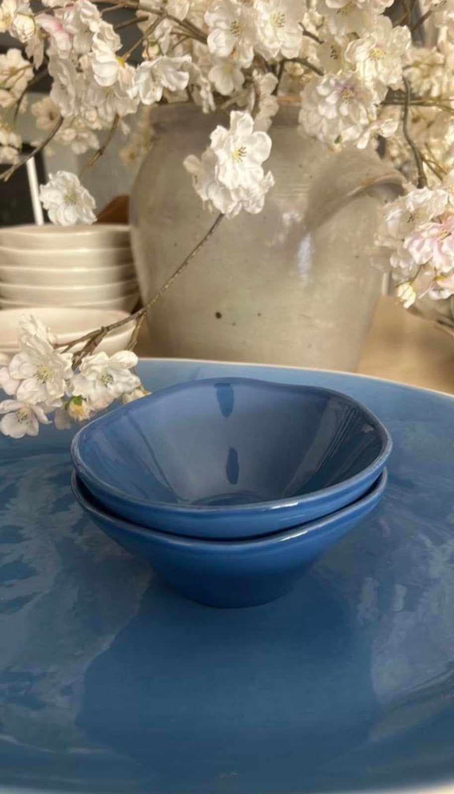 Rice servies handmade toscane italy 2 kommen, Ophalen of Verzenden