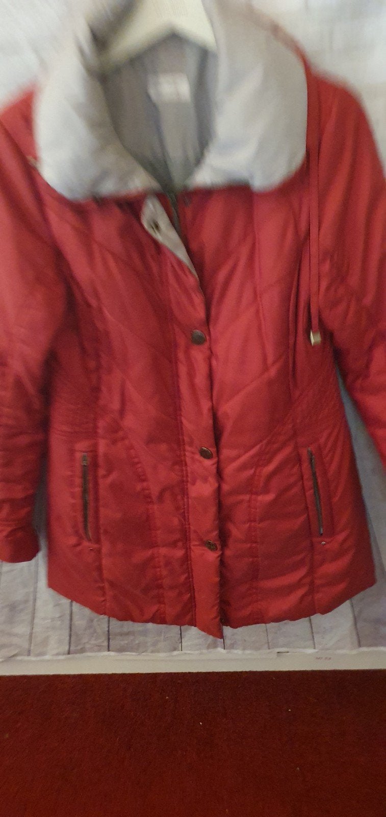 Nieuwe Peter Hahn Gewatteerde Jas - Rood, Verzenden, Nieuw, Peter Hahn, Maat 36 (S)