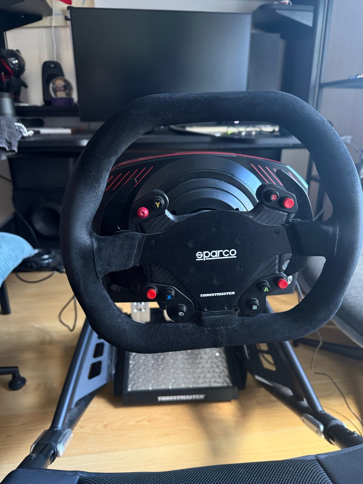 Thrustmaster TS-XW Racer Sparco P310 Competition Mod, Spelcomputers en Games, Games | Overige, Zo goed als nieuw, Racen en Vliegen
