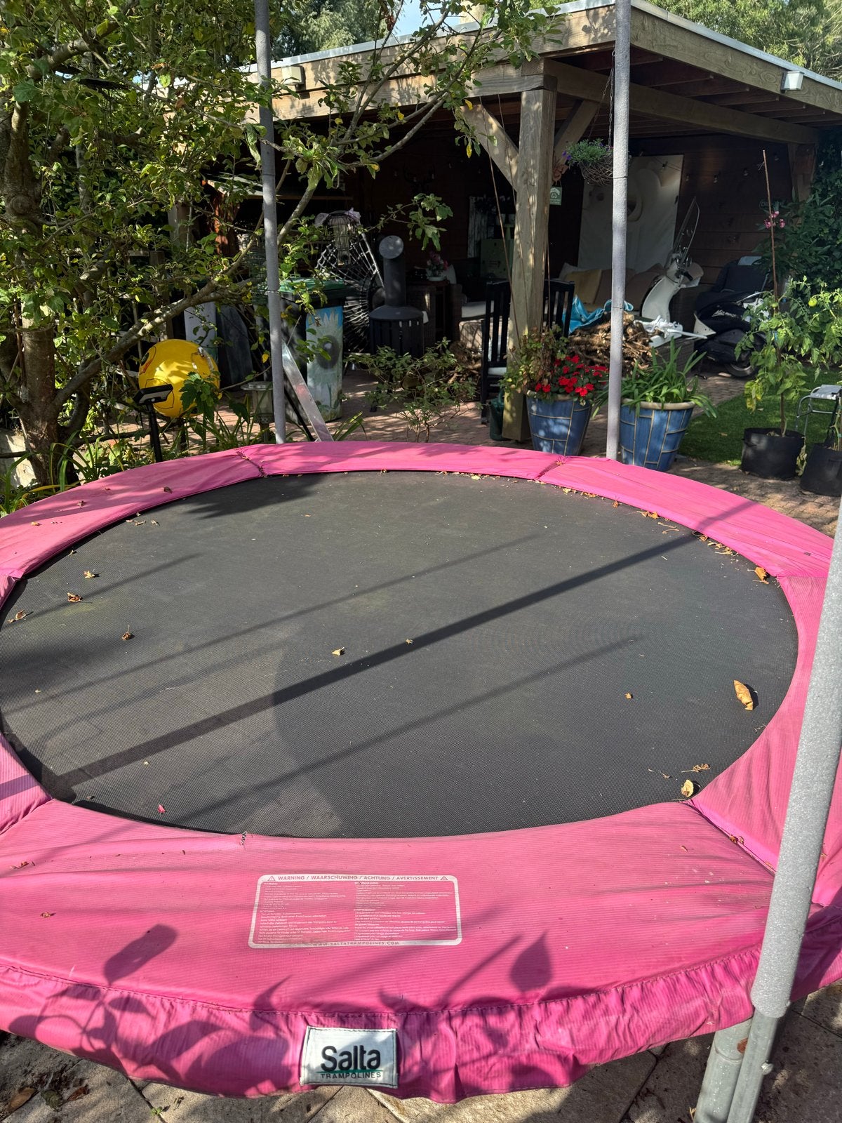 Trampoline met veiligheidsnet - gratis af te halen, Kinderen en Baby's, Speelgoed | Buiten | Trampolines, Ophalen, Gebruikt