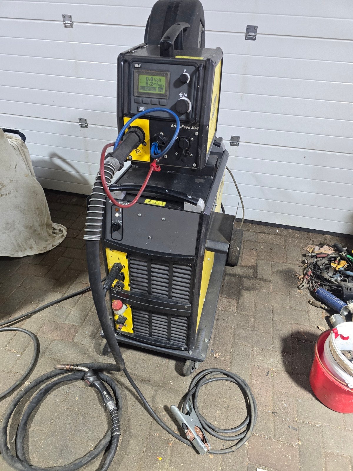 esab aristomig 400 puls wtgk, Ophalen, Zo goed als nieuw, 250 ampère of meer, Co2