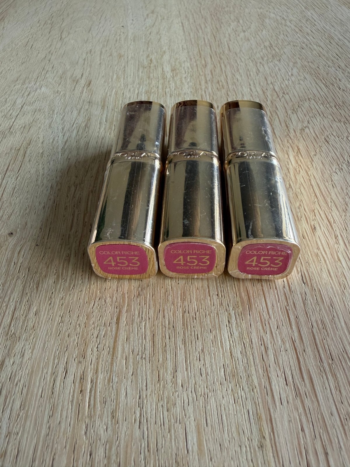 L'Oréal Color Riche Lippenstift - 453 Rose Creme (3 stuks), Lippen, Nieuw, Ophalen of Verzenden, Make-up