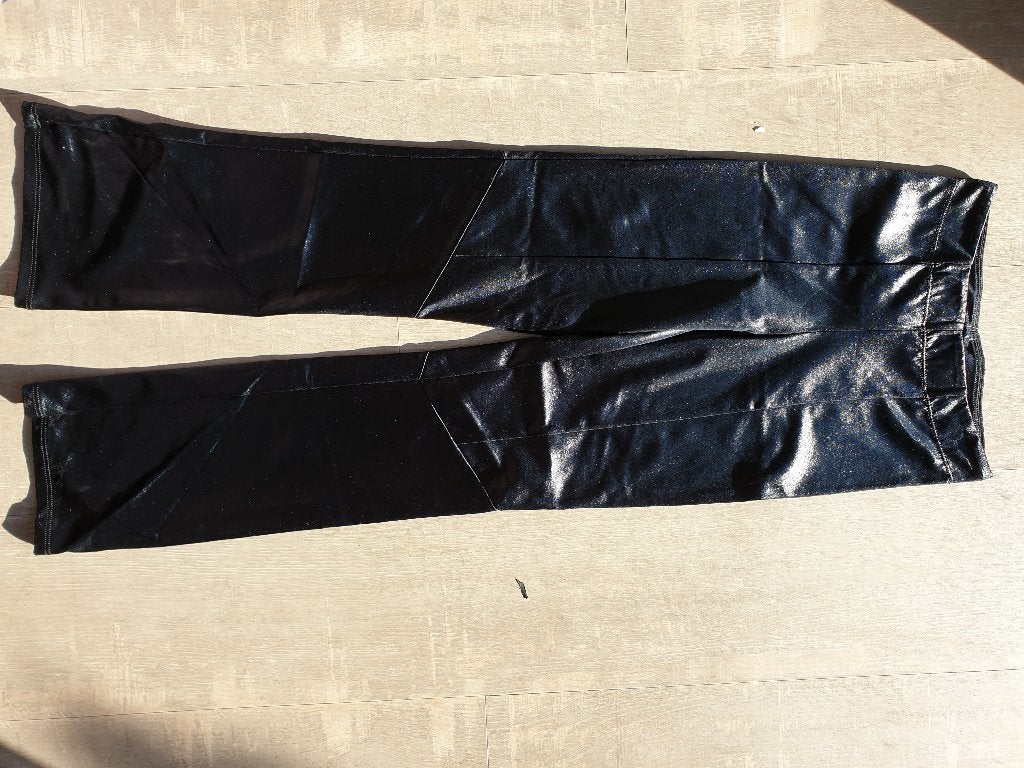 Broek danskin nieuw, maat 8-10 (152) zwart zilver jazz pants, Broek, Meisje, Nieuw, Danskin