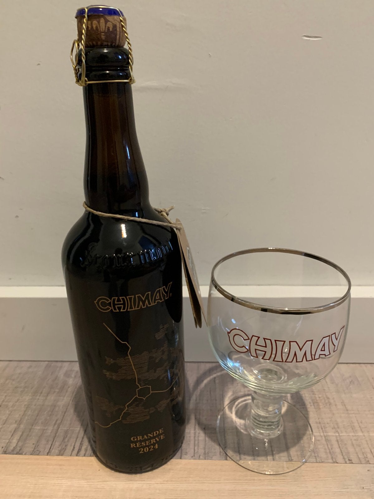 Chimay grand reserve 2024 incl glas, Ophalen of Verzenden, Nieuw, Glas of Glazen, Overige merken