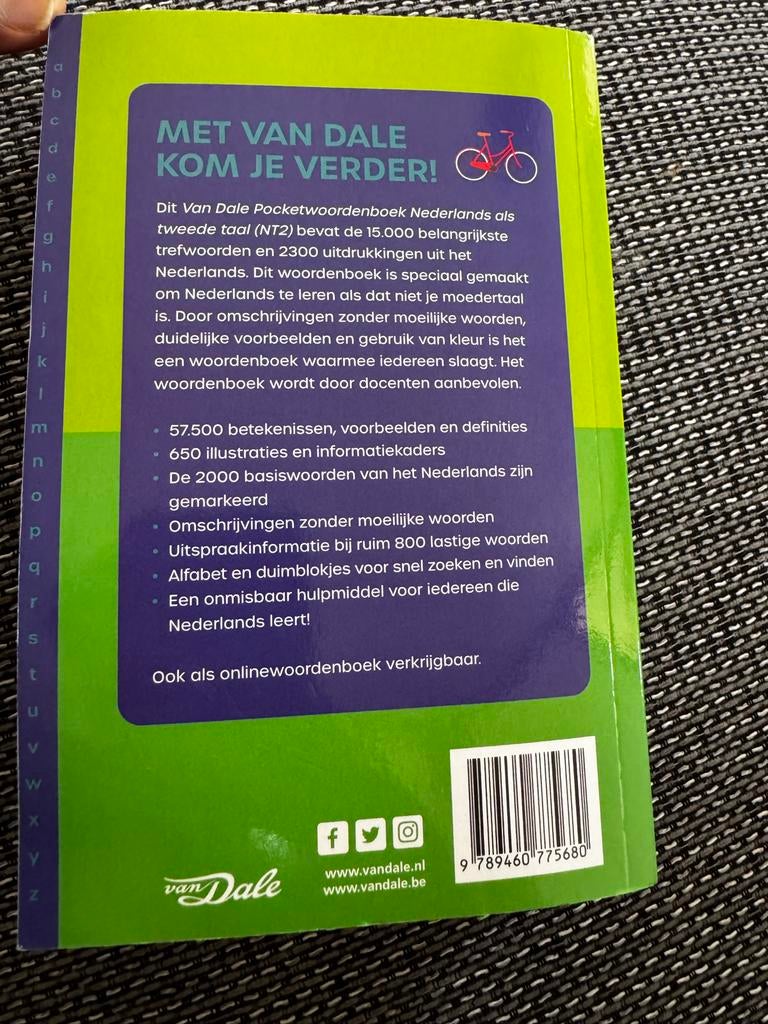 Van Dale Pocketwoordenboek Nederlands als tweede taal (NT2), Verzenden, Zo goed als nieuw, Van Dale, Nederlands