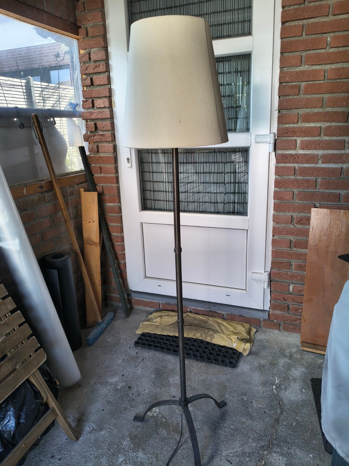 Klassieke staande lampen met LED en kap, Huis en Inrichting, Ophalen, Gebruikt, 200 cm of meer, Klassiek