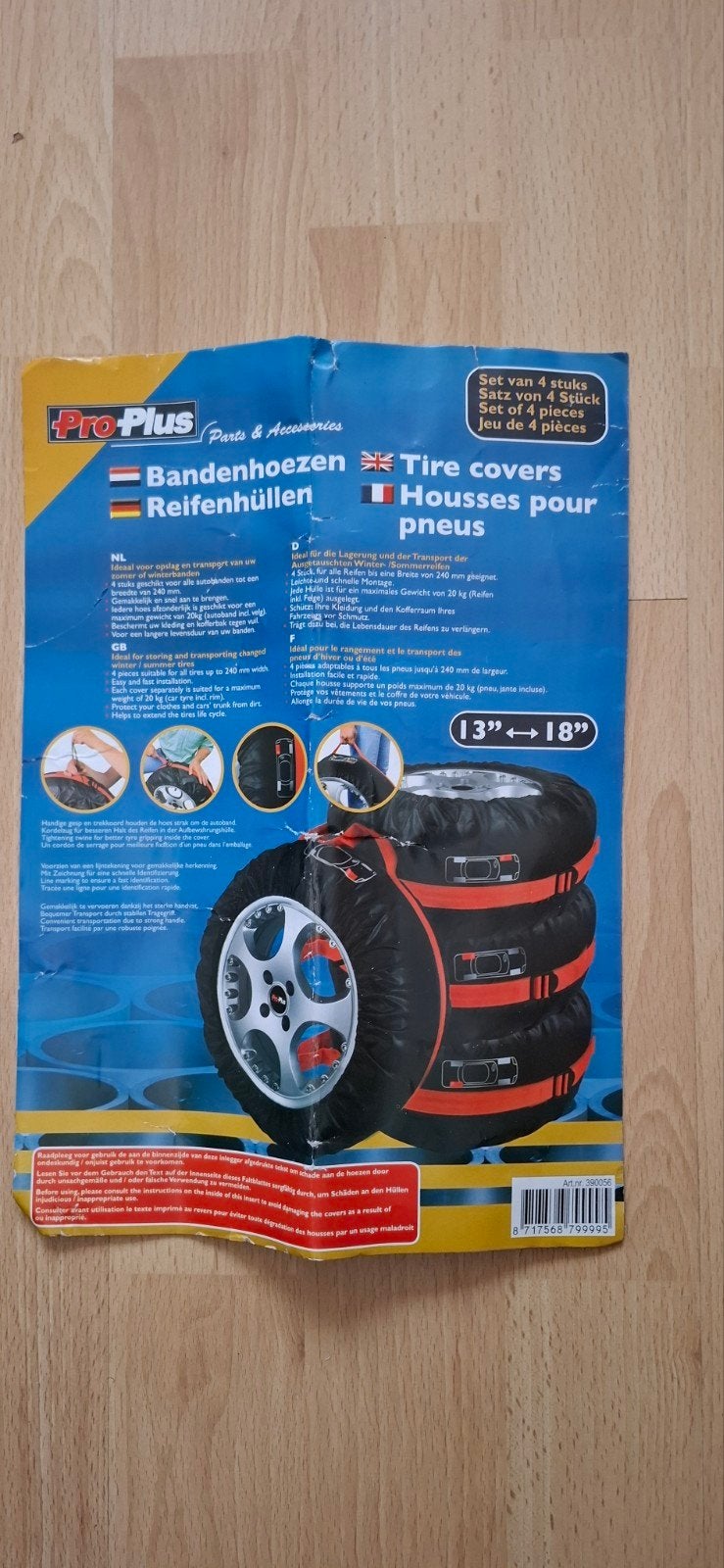 Nieuwe Pro Plus Bandenhoezen (set van 4), Auto diversen, Ophalen of Verzenden, Nieuw