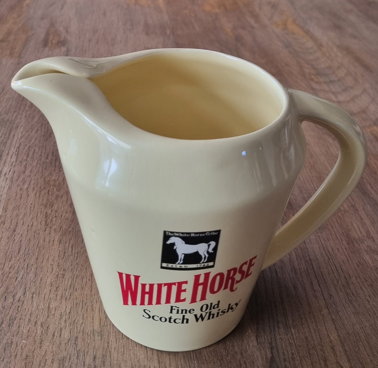 Vintage White Horse Whisky Kan – Wade PDM Engeland, Verzamelen, Ophalen of Verzenden, Gebruikt, Gebruiksvoorwerp