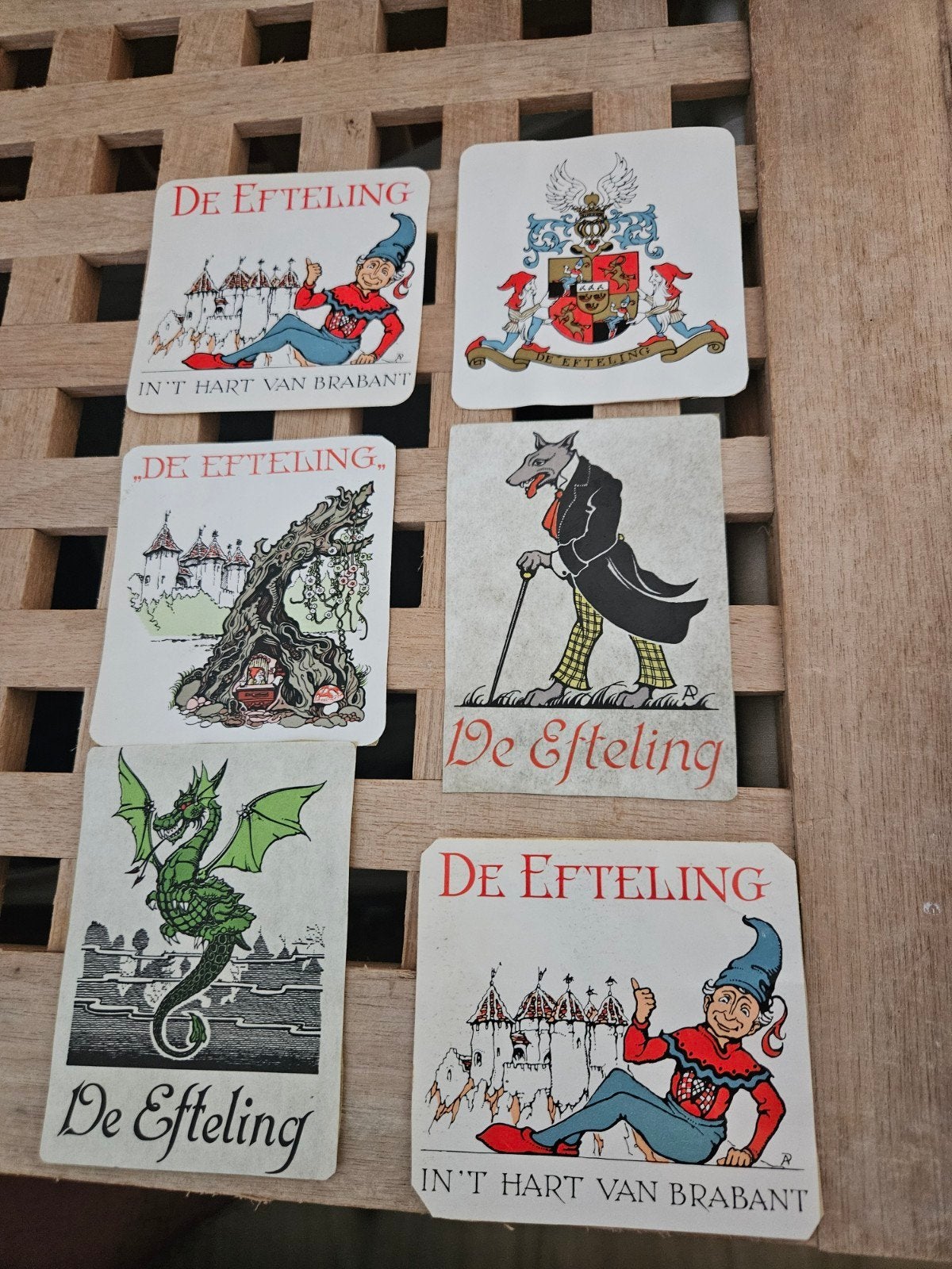 De Efteling stickers, Verzamelen, Efteling, Ophalen of Verzenden, Zo goed als nieuw, Overige typen