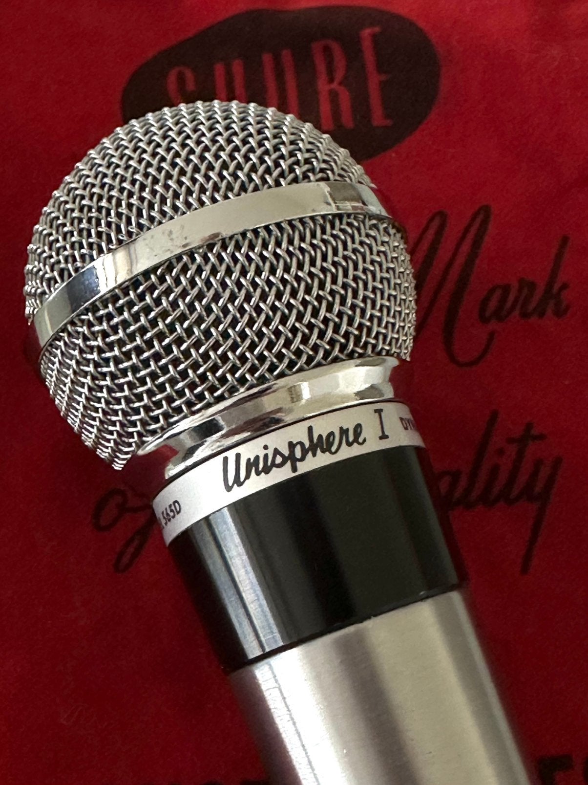 Vintage Shure Unisphere I 565D met Shure-hoesje, Ophalen of Verzenden, Zo goed als nieuw, Zangmicrofoon