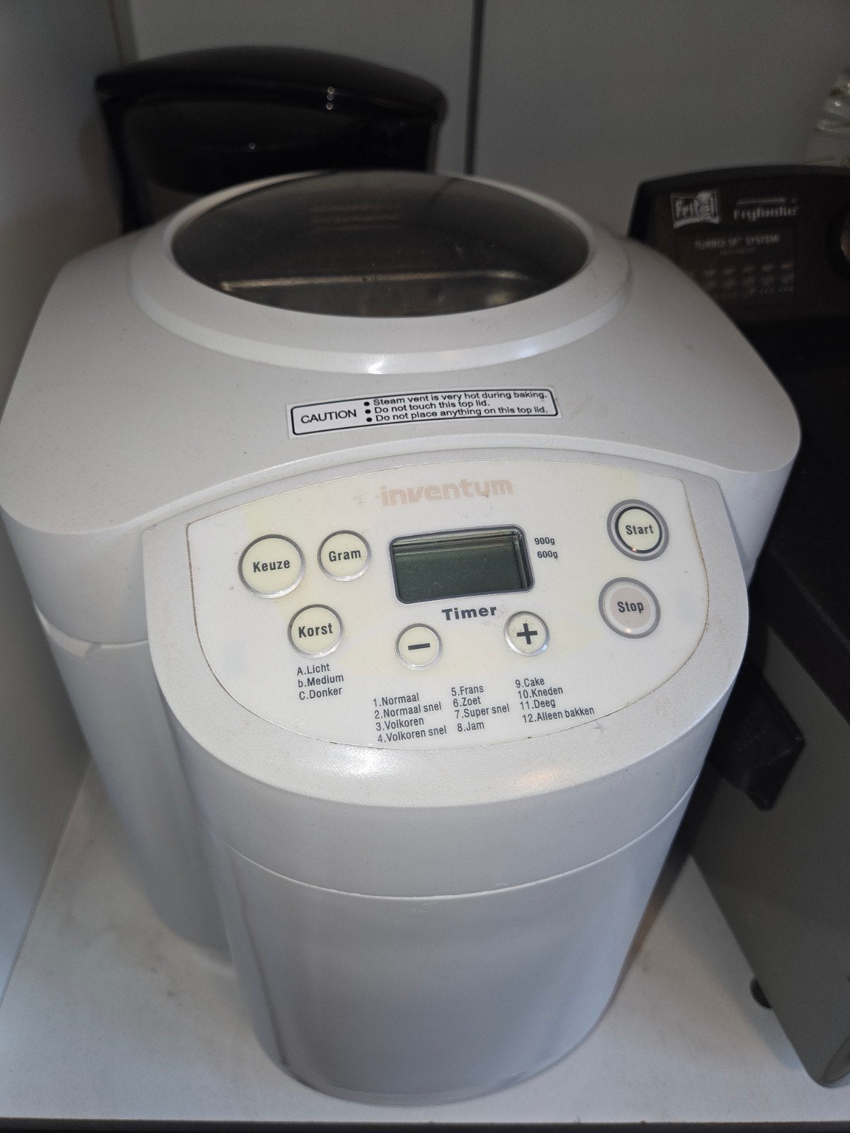 Inventum Broodbakmachine - Vers Brood in een Handomdraai, Met timer, Gebruikt, Kijkvenster, 800 tot 1200 gram deeg