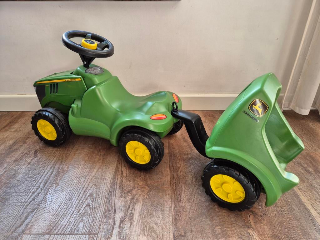 Rolly toys looptractor met hanger John Deere, Kinderen en Baby's, Speelgoed | Buiten | Voertuigen en Loopfietsen, Ophalen of Verzenden