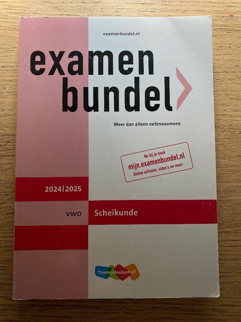 Examen bundel scheikunde, Ophalen of Verzenden, Nieuw, VWO, Scheikunde