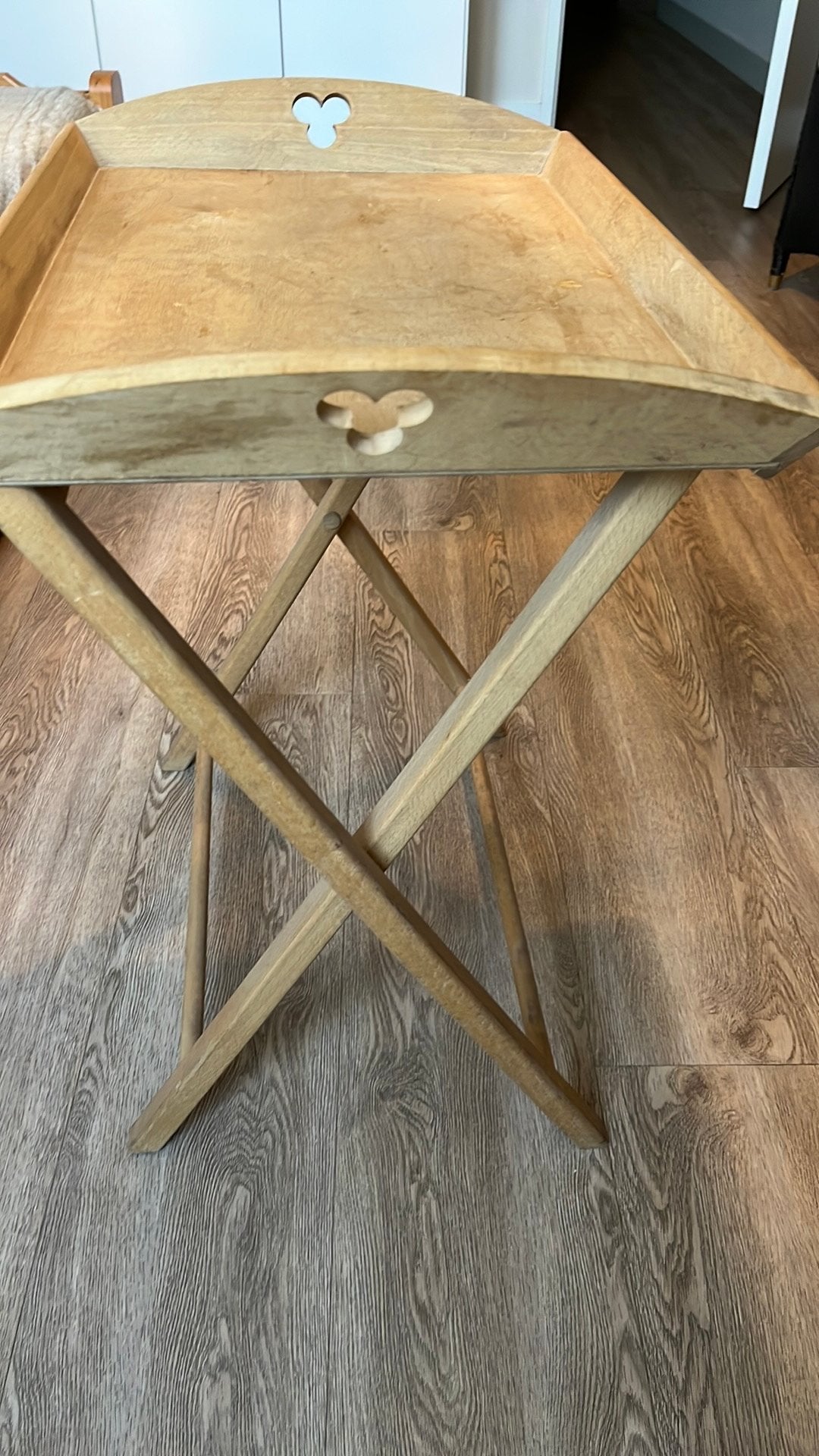 Butlertray, Ophalen of Verzenden, Hout, Afneembaar, Zo goed als nieuw
