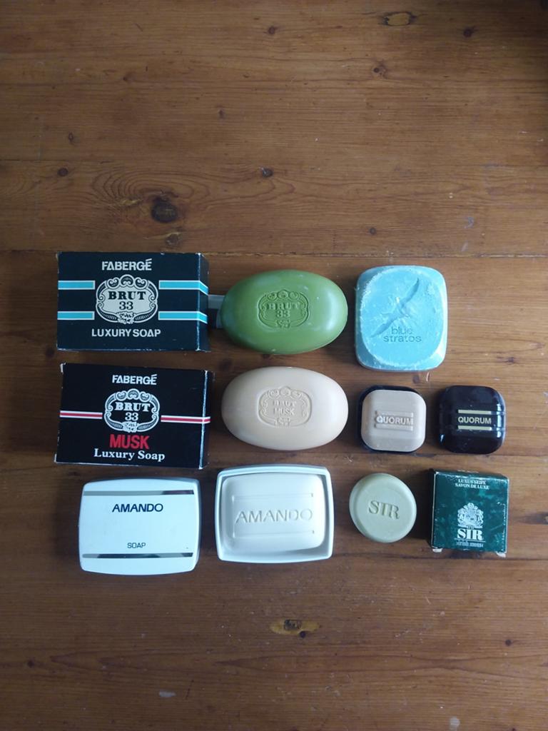 Vintage Zeepcollectie: Faberge, Amando, Blue Stratos, Ophalen of Verzenden, Gebruikt