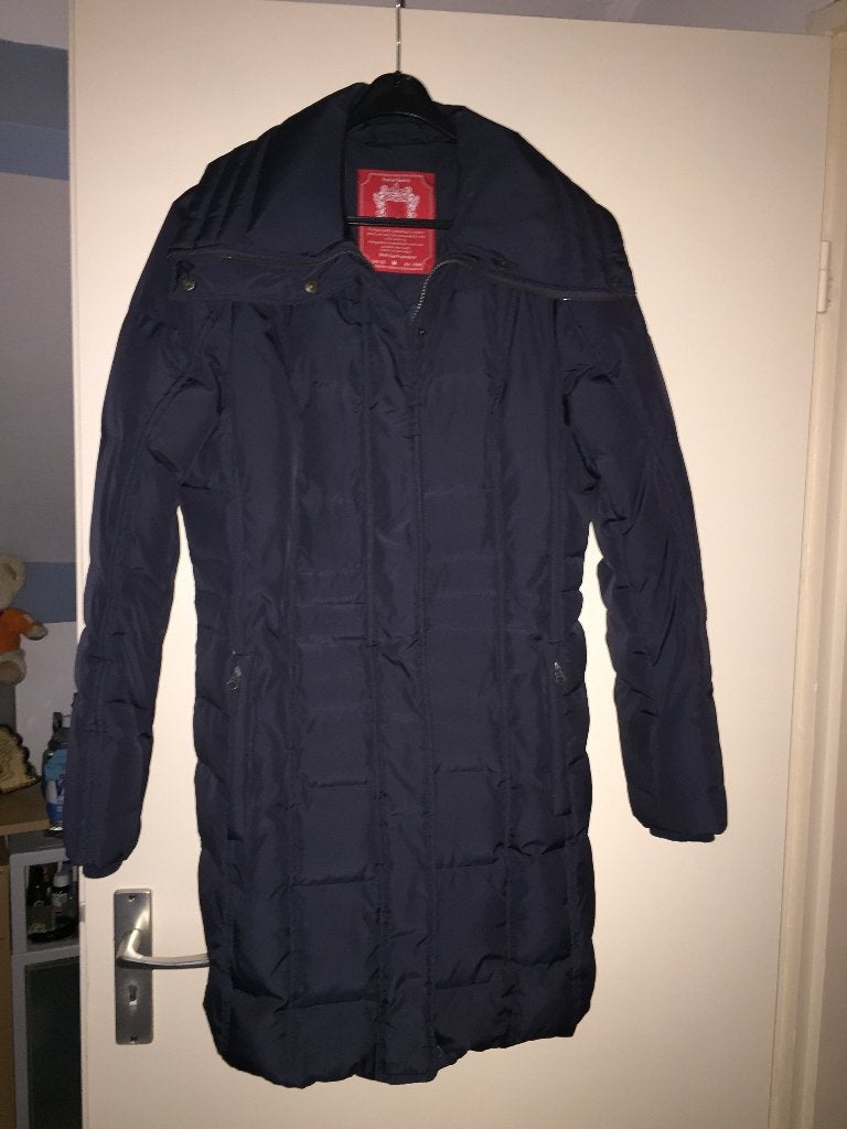 Dames winterjas, Maat 38/40 (M), Blauw, Ophalen of Verzenden, Zo goed als nieuw