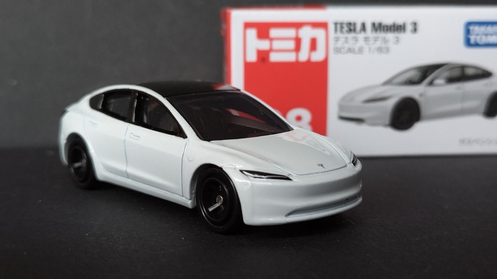 Tesla Model 3 Facelift 1:63 Tomica Takara Pol, Auto, Verzenden, ., Nieuw