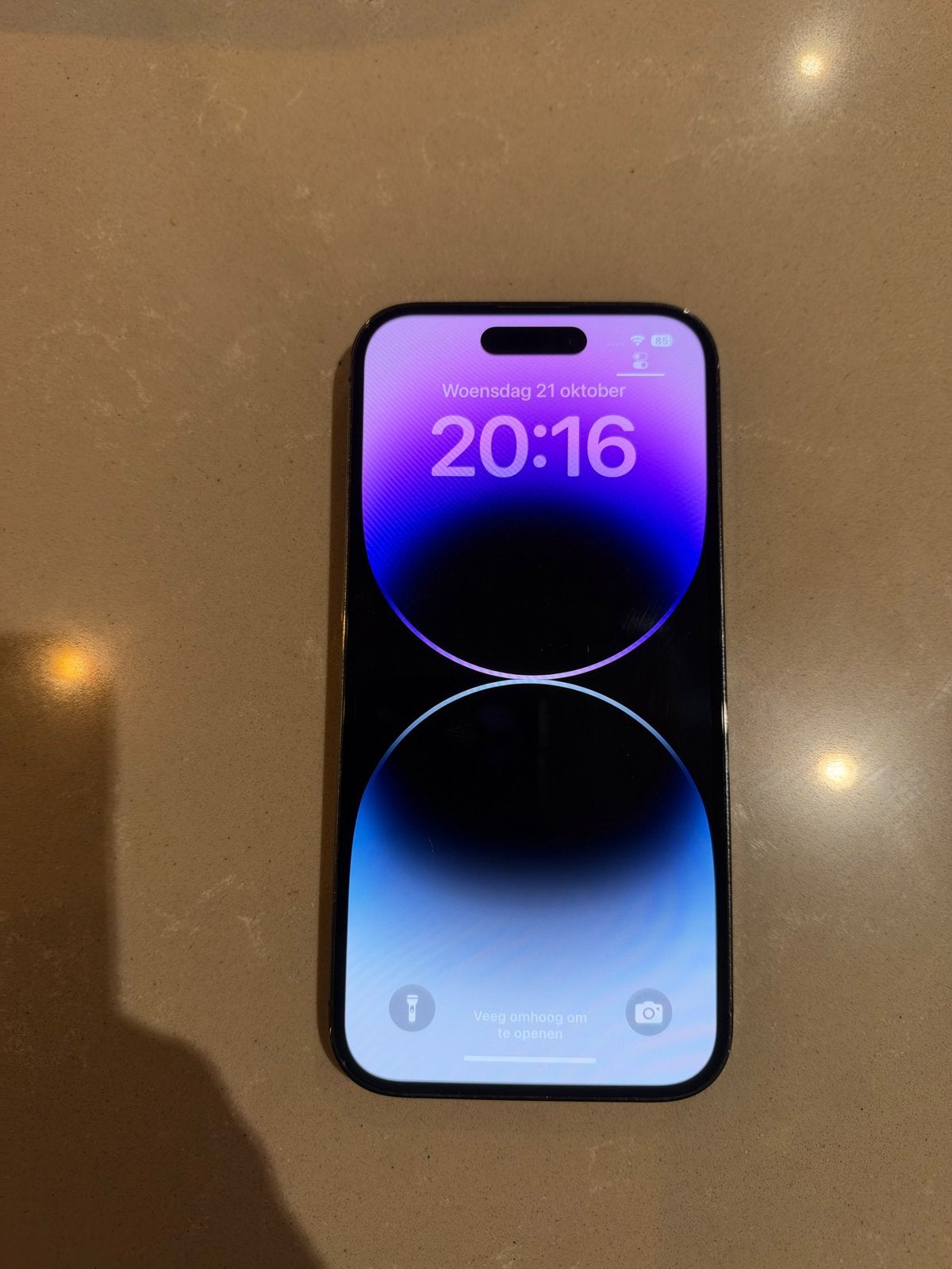 iPhone 14 Pro 256 GB - Dieppaars, IPhone 14 Pro, Paars, Zo goed als nieuw, Zonder simlock