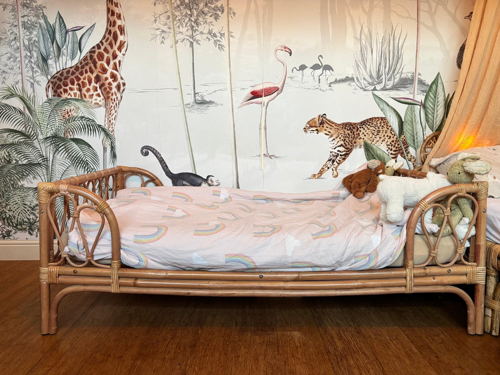 Rotan peuterbed Sam (Cokos), Kinderen en Baby's, Ophalen, Gebruikt