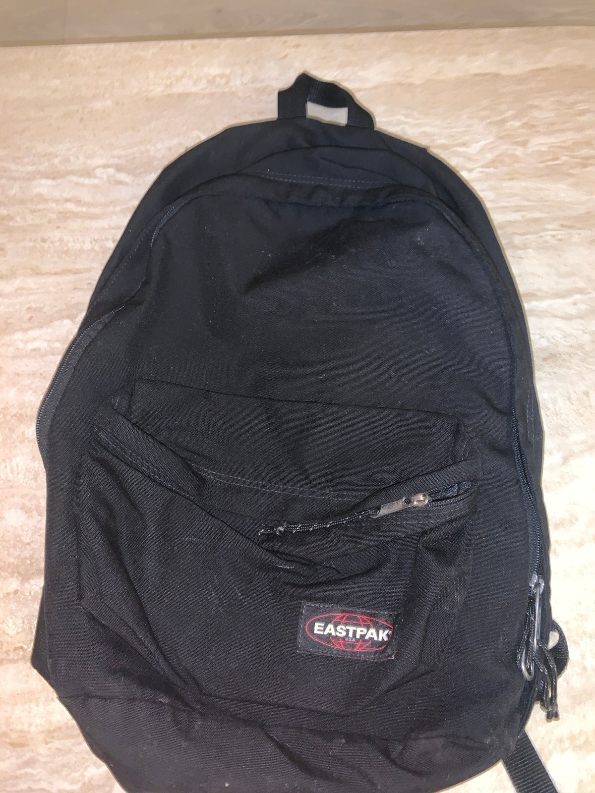 Eastpak Padded Pak'r Zwarte Rugzak - Gebruikt, Sieraden, Tassen en Uiterlijk, Ophalen of Verzenden, Gebruikt, 25 tot 40 cm, Eastpak