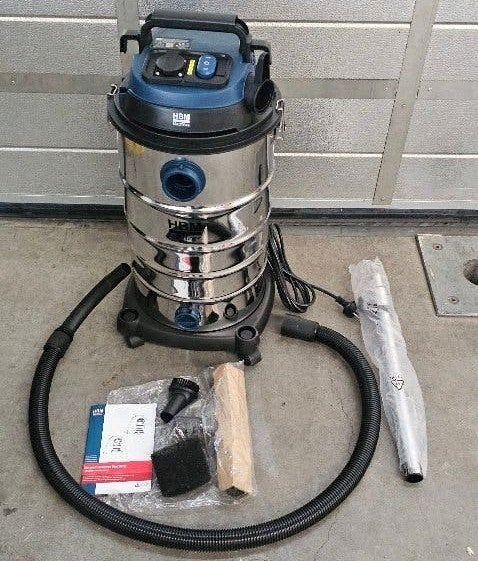 HBM bouwstofzuiger nat/droog 1600W 40L, Ophalen, Overige typen, Zo goed als nieuw, Reservoir