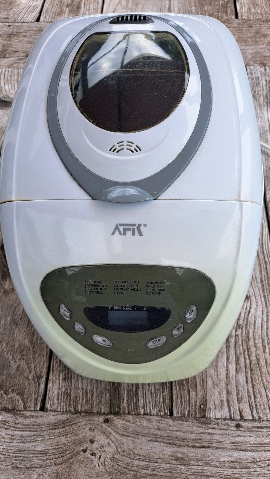 AFK Broodbakmachine - Wit - Gebruikt, Ophalen, Gebruikt, Kijkvenster