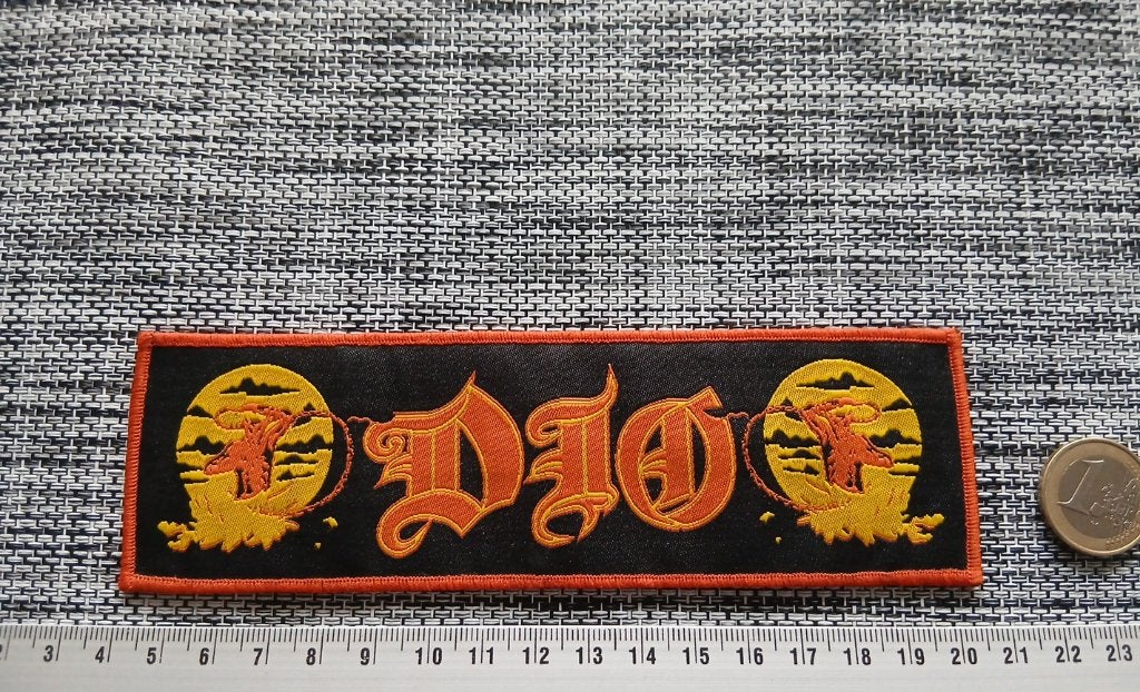 DIO vrij mooie zeldzame strip patch 20 holy diver 5x17cm, Ophalen of Verzenden, Nieuw, Kleding