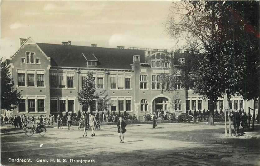 380-922-023 Dordrecht HBS Oranjepark, Verzenden, Voor 1920, Zuid-Holland