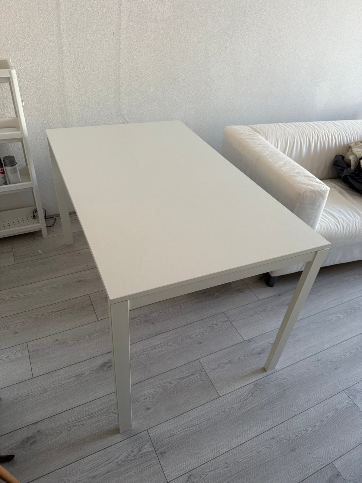 IKEA MELLTORP dining table in white,  the 125  75 cm, Ophalen, Gebruikt, 100 tot 150 cm, 50 tot 100 cm