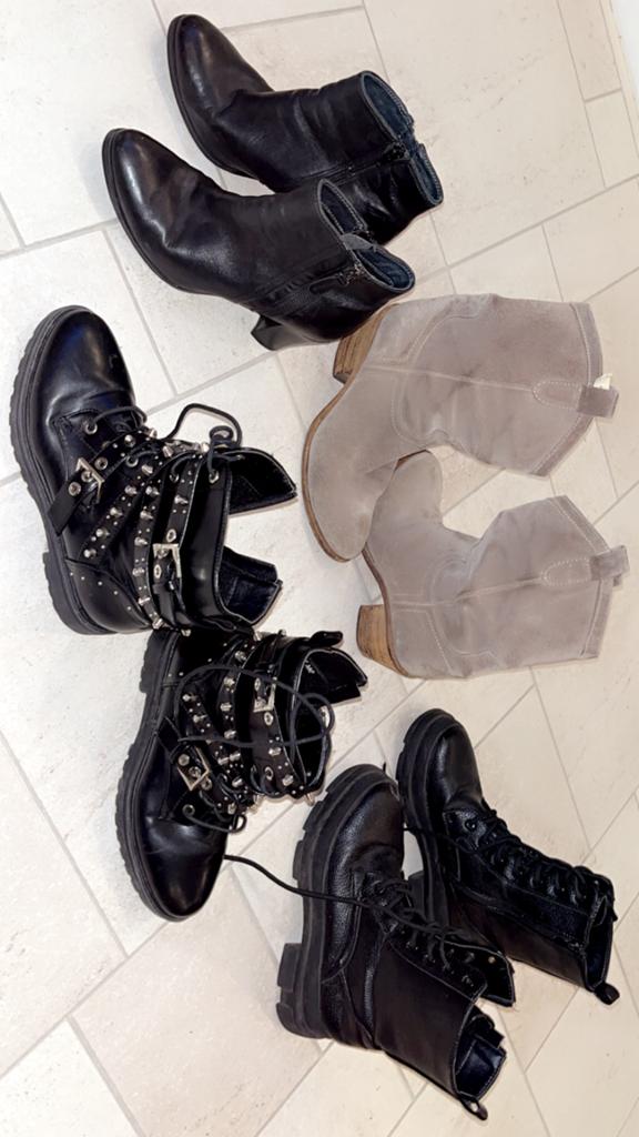 Stevige schoenen maat 39, Ophalen of Verzenden, Gedragen, Zwart, Lage of Enkellaarzen