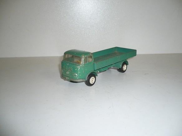 Tekno Denmark Mercedes LP322 Truck Groen, Ophalen of Verzenden, Gebruikt, Bus of Vrachtwagen, Tekno