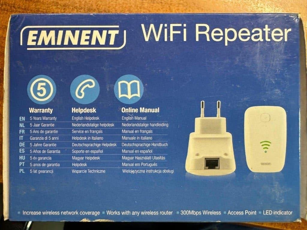 Eminent wifi repeater EM 4595, Ophalen of Verzenden, Nieuw, Eminent