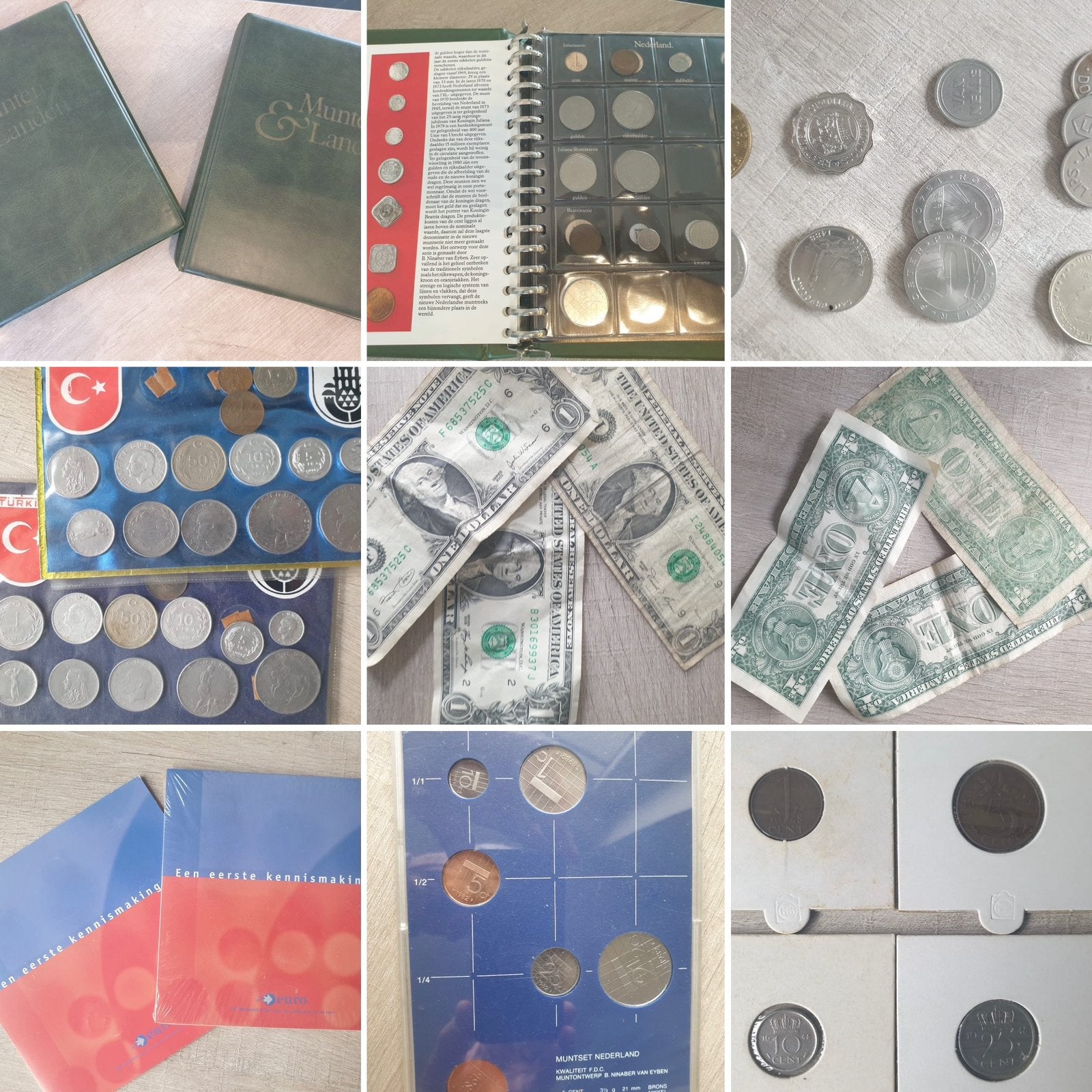 muntenverzameling zilver + munten album Nederland buitenland, Ophalen, Nederland en Buitenland, Munten en Bankbiljetten