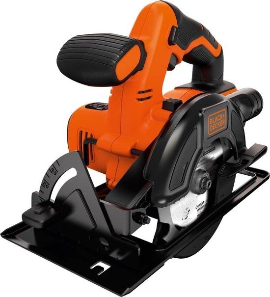BLACK+DECKER cirkelzaag met accu en lader - BDCCS18N-XJ, Cirkelzaag, Ophalen of Verzenden, Zo goed als nieuw, 30 tot 70 mm