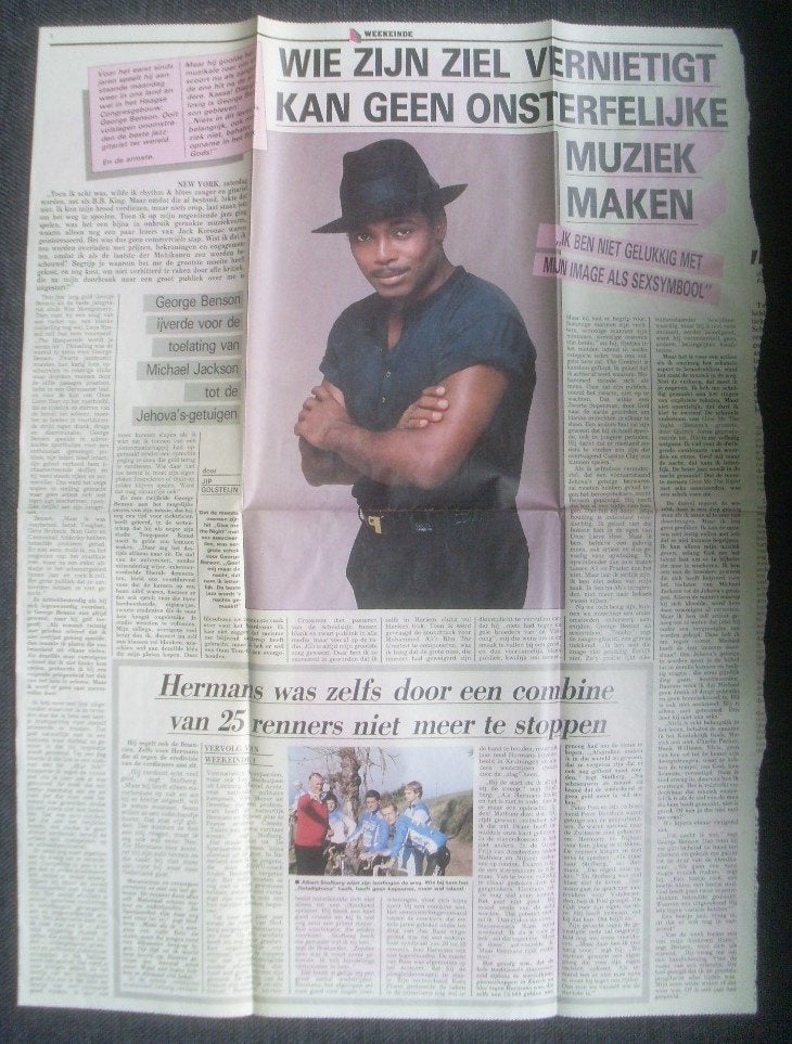 George Benson - tickets 01-12-1986 Den Haag / Jip Golsteijn, Ophalen of Verzenden, Gebruikt, Boek, Tijdschrift of Artikel