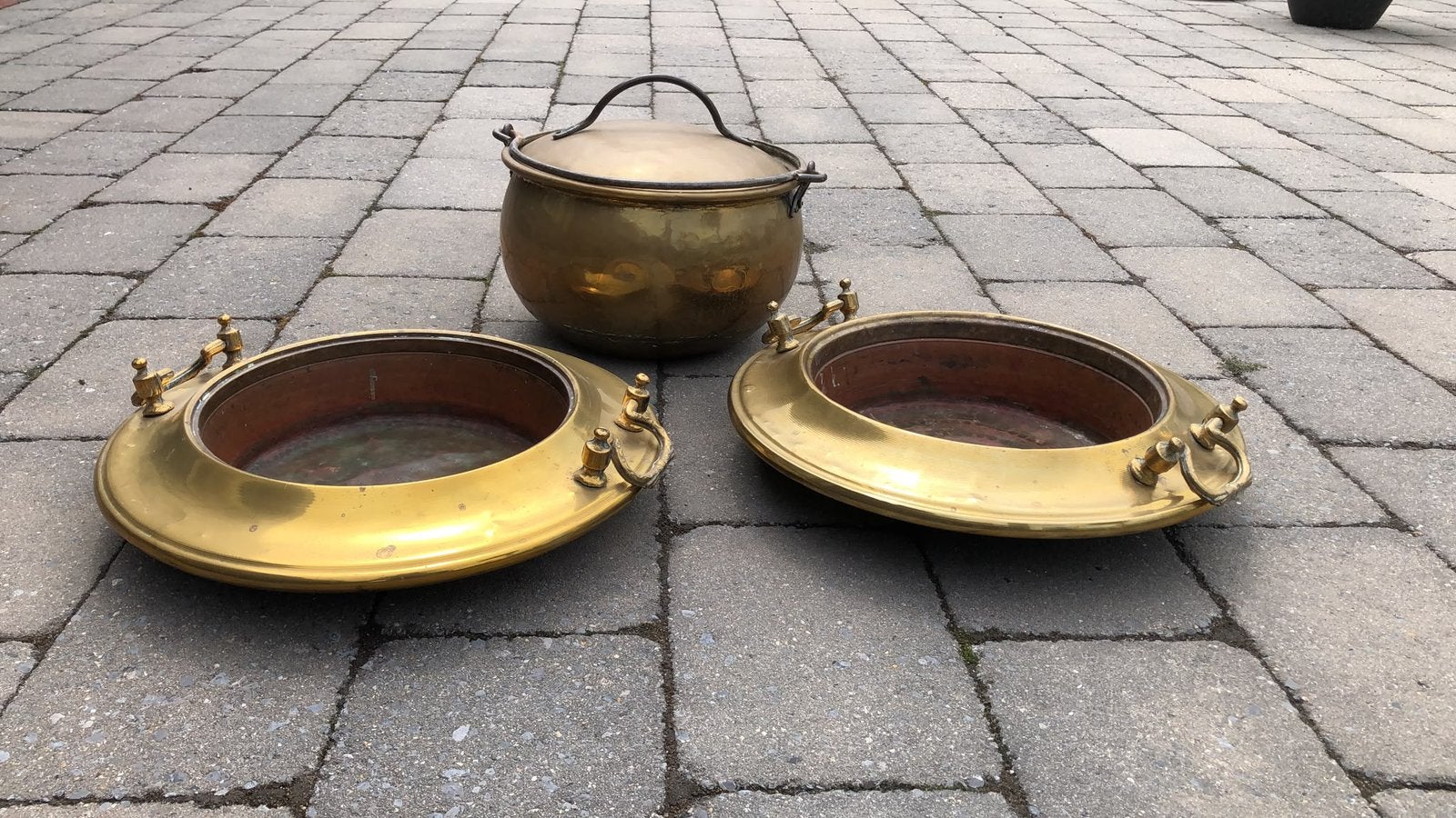 Koperen potten/schalen, Antiek en Kunst, Ophalen of Verzenden