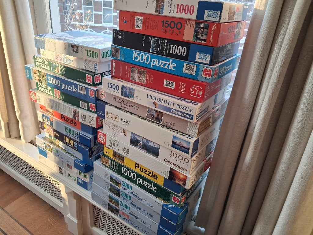 legpuzzels 27 stuks , Ravensburger , Educa etc, Ophalen, Meer dan 1500 stukjes, Zo goed als nieuw, Legpuzzel