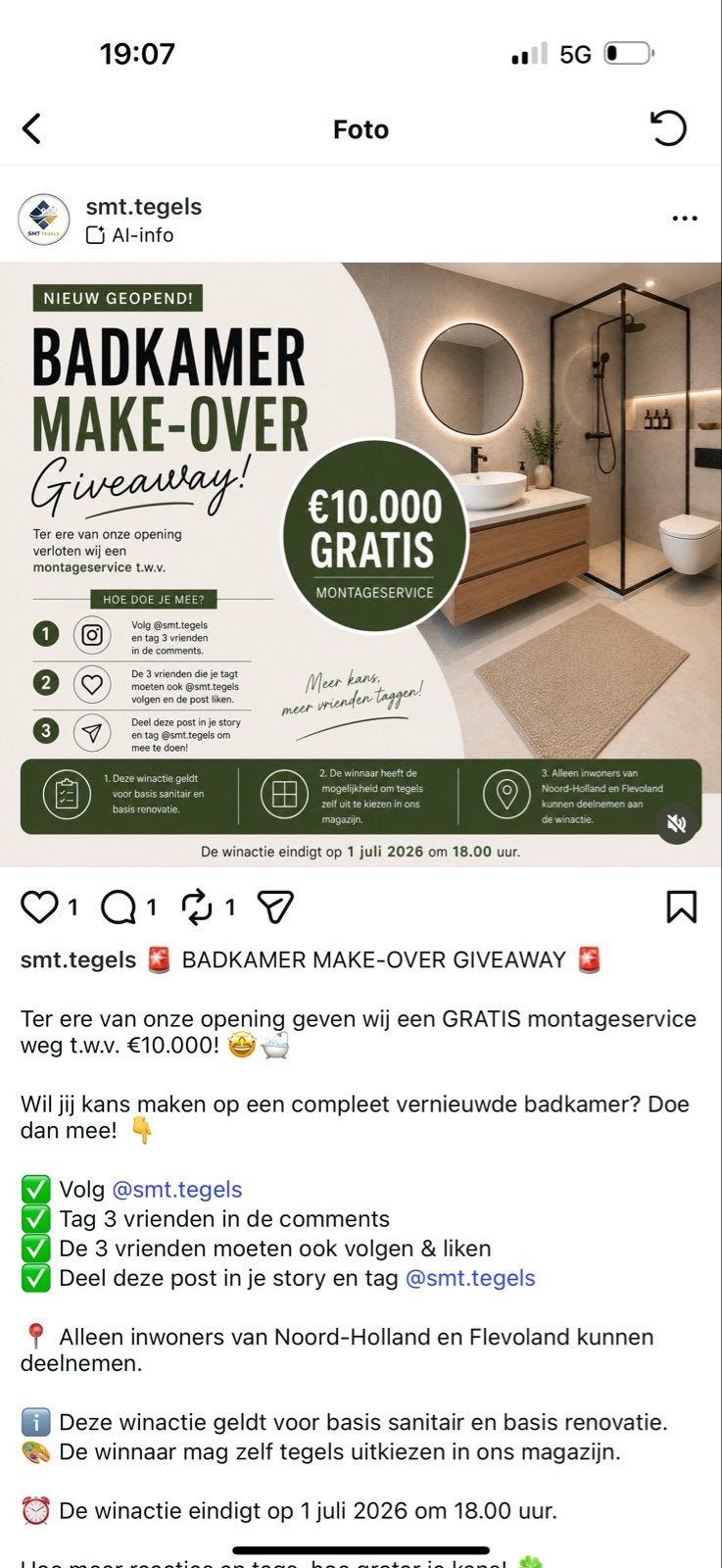 Winactie: Badkamer Make-Over t.w.v. €10.000!, Ophalen of Verzenden, Nieuw, Overige typen