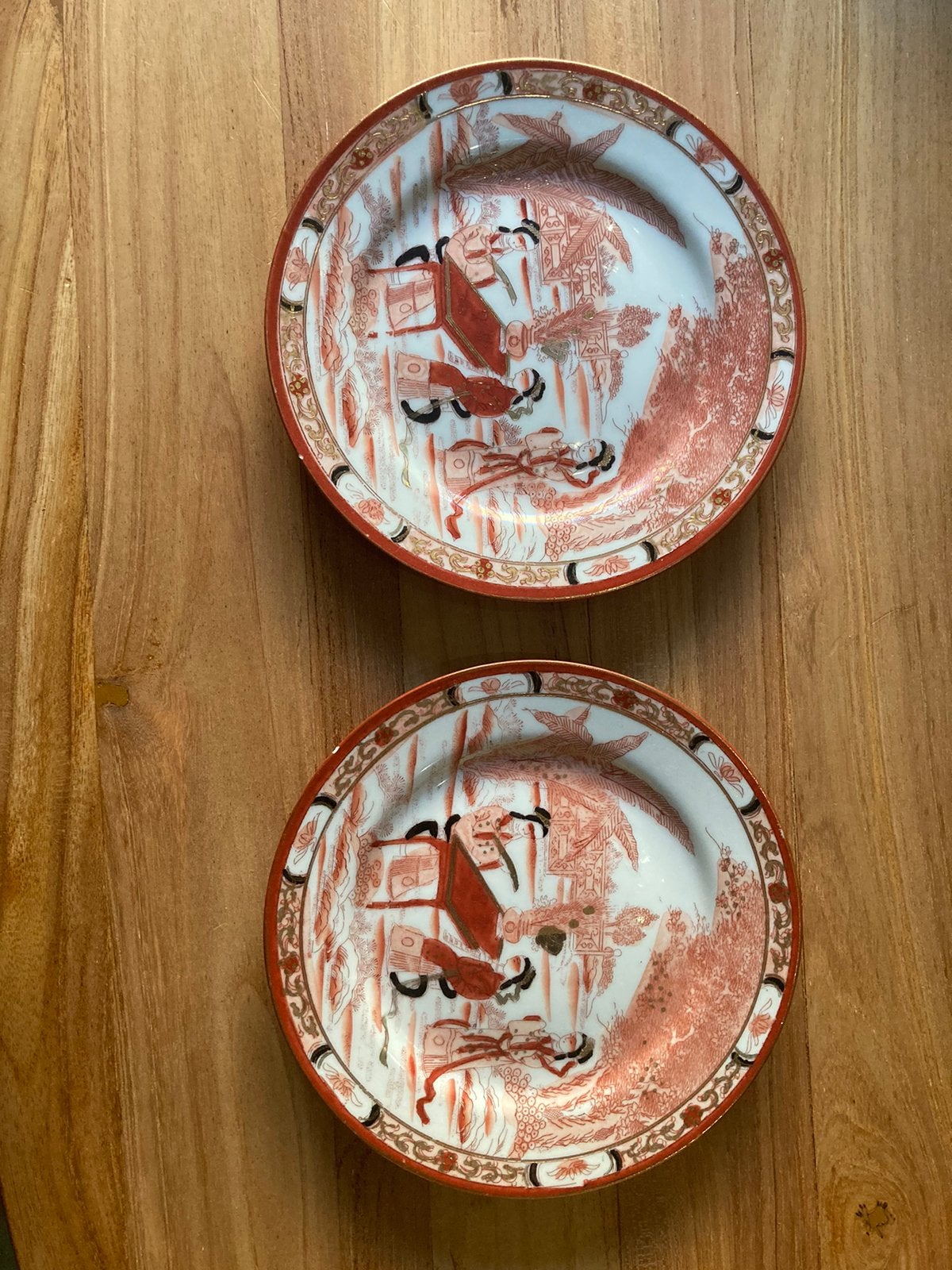 Twee japanse borden, Ophalen