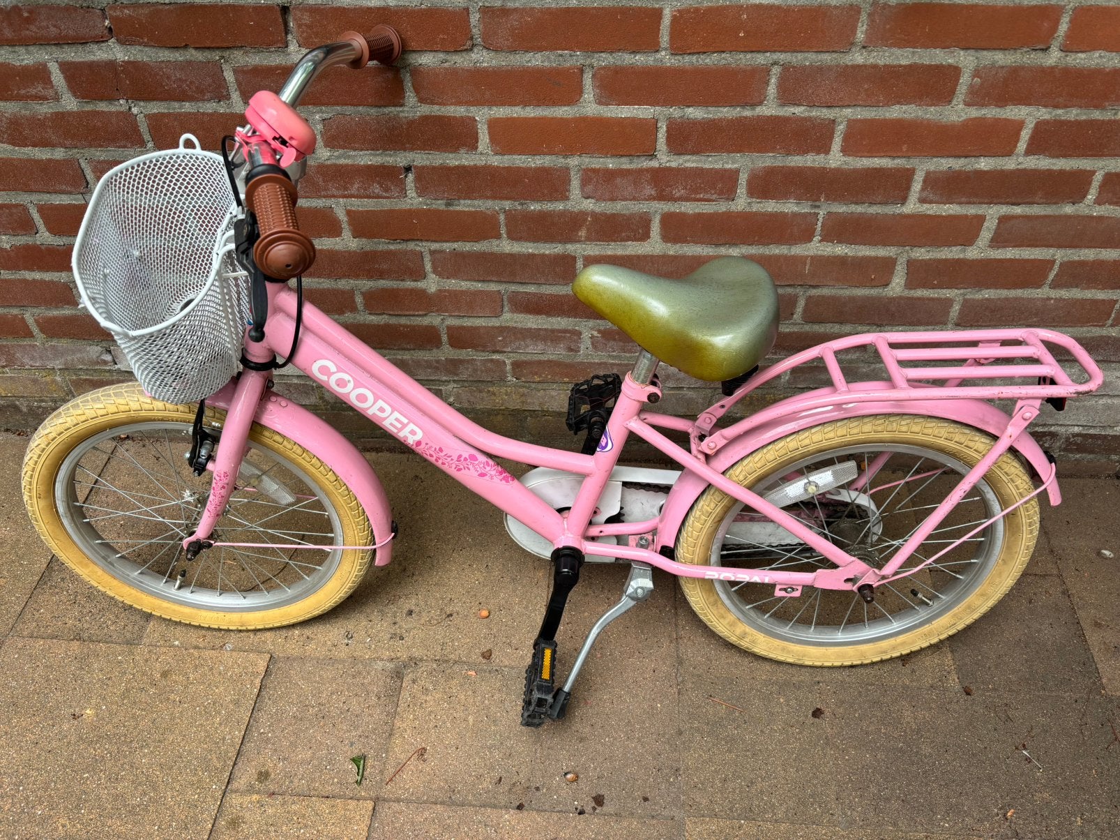 Meisjes fiets 18 inch, Ophalen, Gebruikt, Terugtraprem, 18 inch