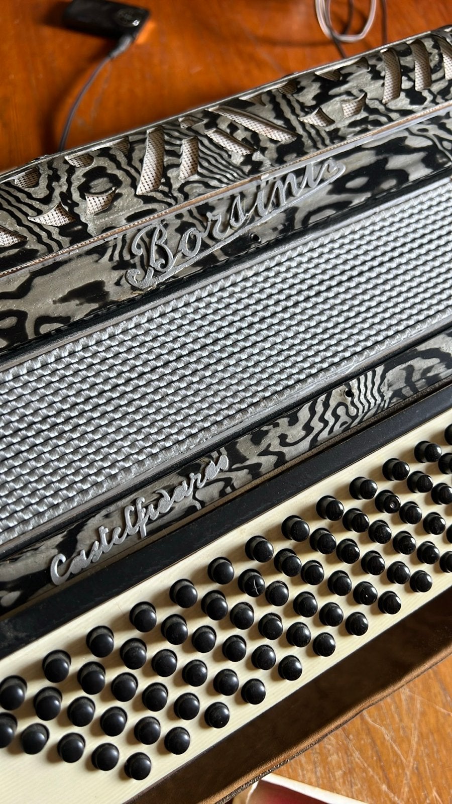 borsini castelfidardo accordion MP3 ingang - nakijken nodig, Overige merken, Gebruikt, Overige formaten, Toetsaccordeon