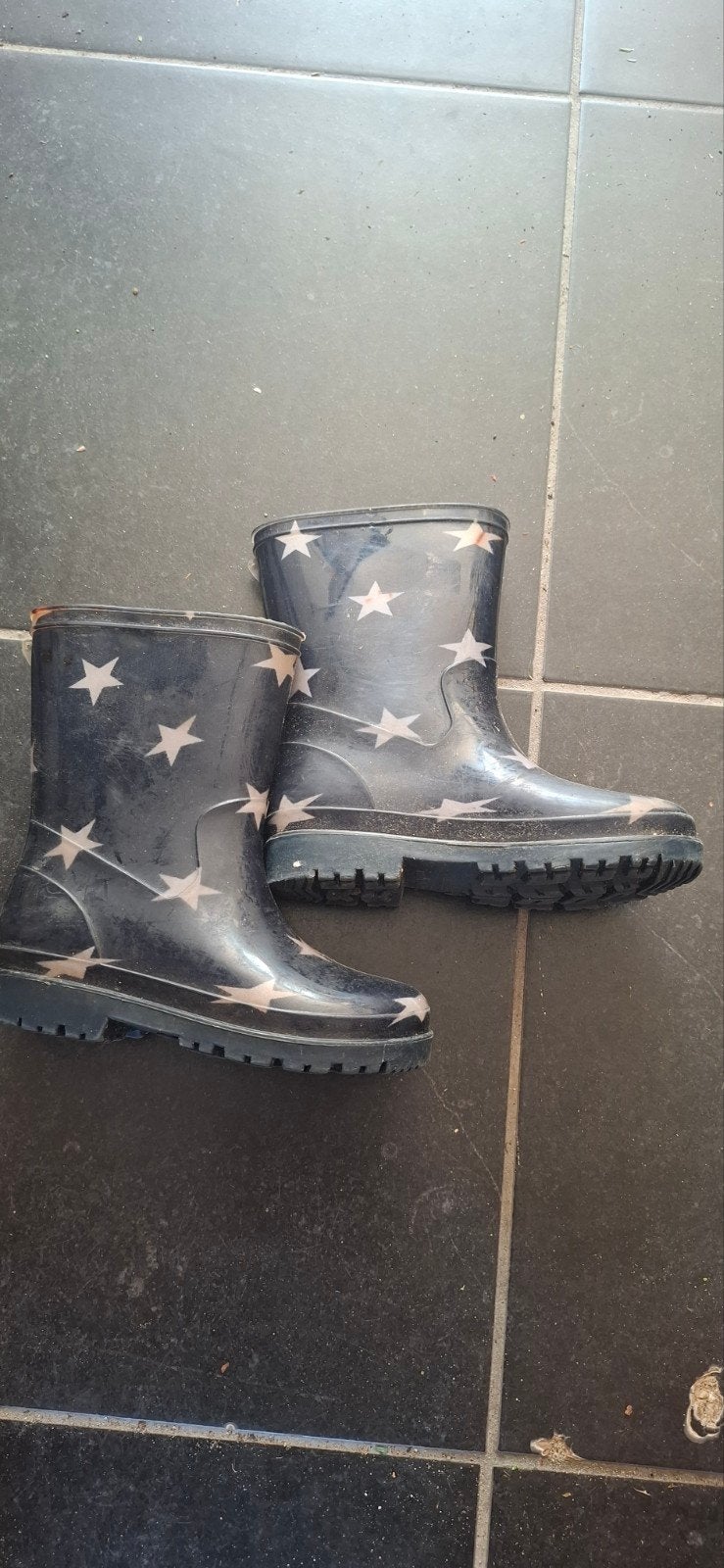 Hema regenlaarzen met sterren, maat 27, Ophalen, Gebruikt, Hema, Jongen of Meisje