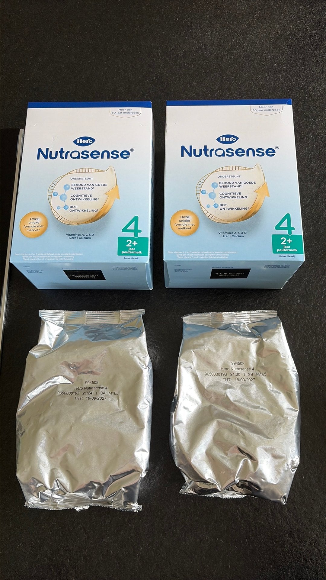 Hero Nutrasense 4 Peuter Melk 2x350g (2 stuks), Ophalen of Verzenden, Nieuw, Overige typen